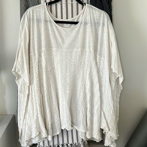 World Market oversized floaty cream top